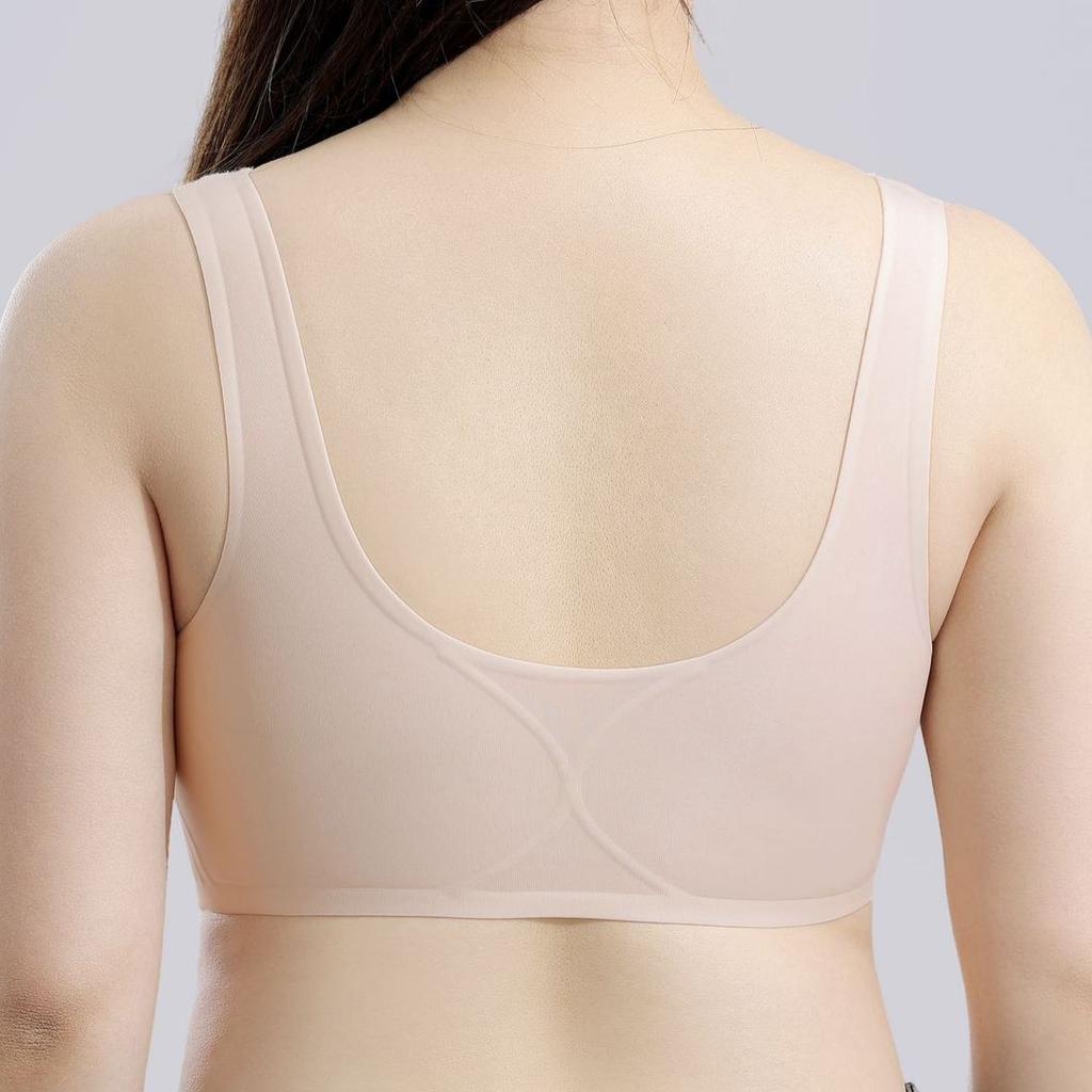 Front-hook Large Size Ultra-thin Breastfeeding Bra with Gathered Breasts and Breathable and Comfortable Wire-free Bra