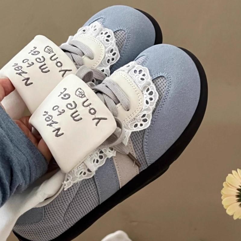 Fashion 2025 Dopamine Puff Sneakers Women Retro Sporty Casual Platform Shoes Colorful Comfortable Student Versatile Training Sneakers