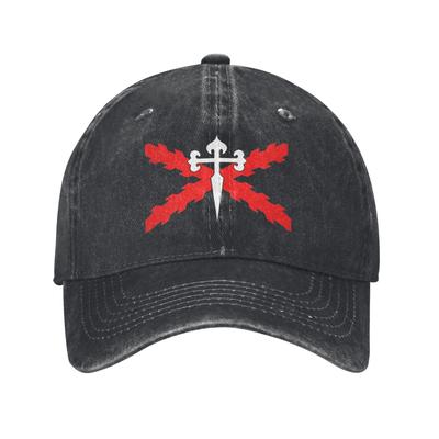 Cross of Santiago Spanish Empire Baseball Caps Men Women Distressed Washed Headwear Spain Flag All Seasons Travel Adjustable Hat