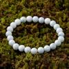 16cm Itoigawa Natural Jadeite Japanese National Jomon Power Stone Jadeite Workshop Special Paulownia Wood Quality Guarantee BR0246 (8mm beads, size)