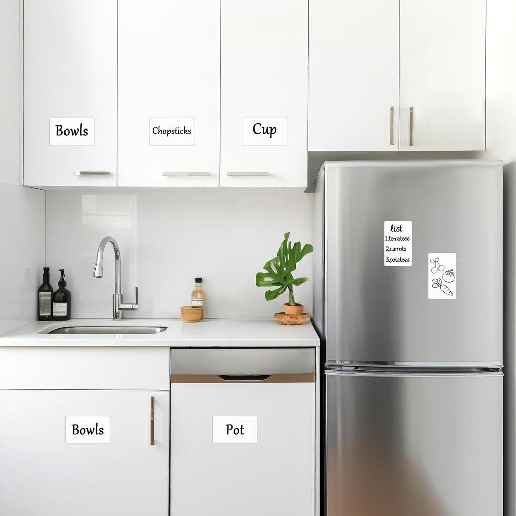 12 Pack Dry Erase Sticky Notes 3x5 inch Reble Whiteboard Stickers Mini Dry Erase Sticky Notes Removable Sticky Labels with Wipe Cloth for Labels,