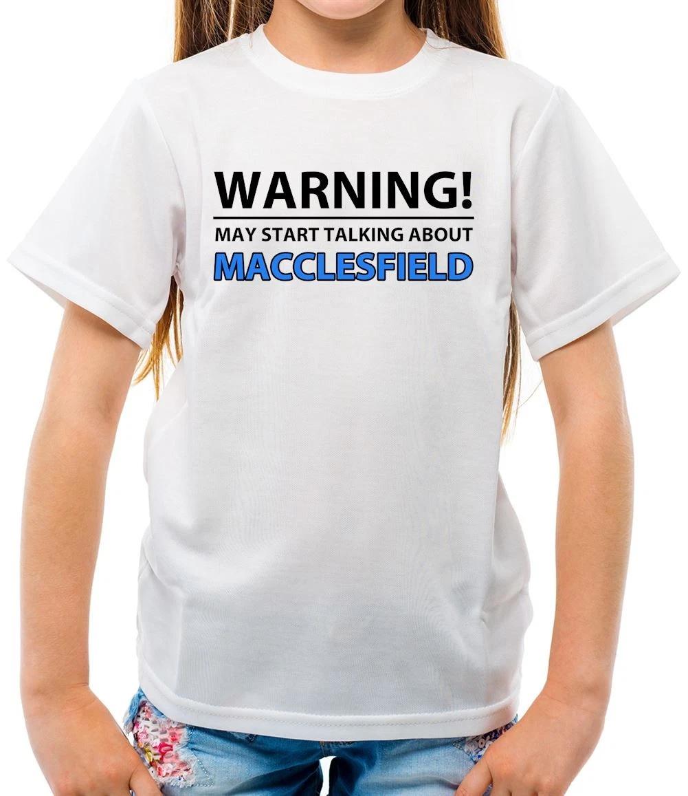 Warning May Talking About Macclesfield - Kids T-Shirt - Silk FC Football Moss 120