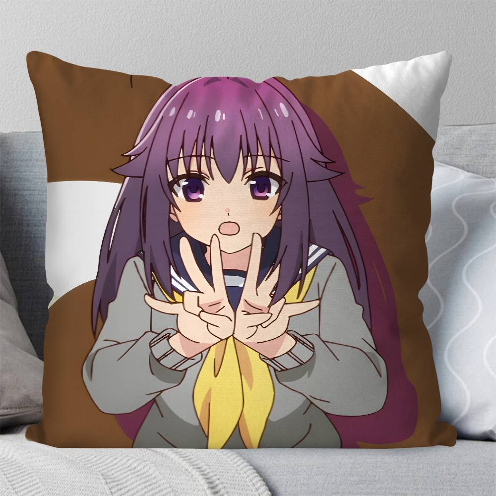 Anko Koshi Anime My Deer Friend NNokotan Pillow Case Fashion Square Pillowcase Bedroom Sofa Room Ins Decoration Leisure