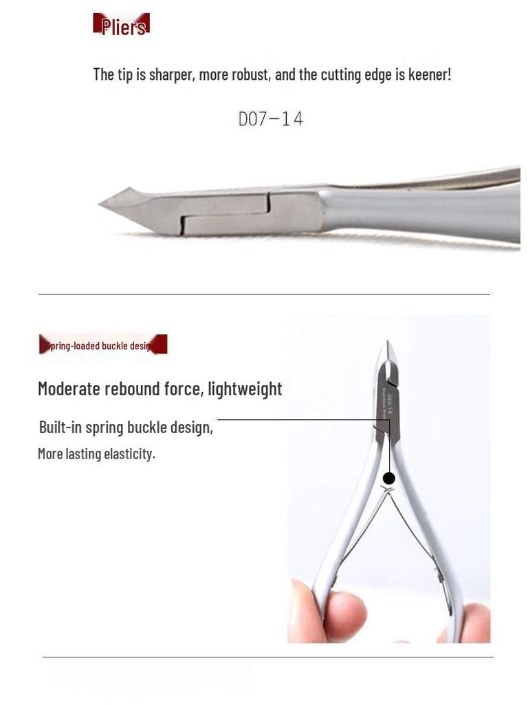 Vietnam Easy Cut D07-12 Stainless Steel 3MM Cuticle Nipper for Precise Nail Art