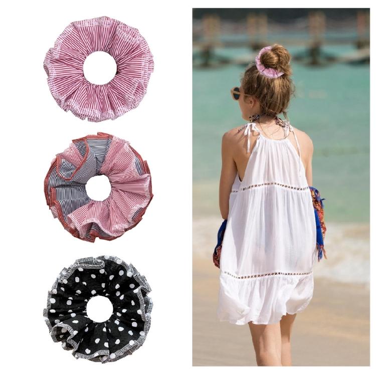 Aesthetic Hair Scrunchies Women Elastic Ruched Hair Ties Wedding Party Headwear