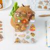 6 Sheets Cute Capybara Stickers - Transparent Waterproof for School Supplies, Planner & Journal