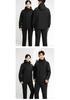 Men's Softshell Mountaineering Jacket: Thin Fleece, Windproof, Splash-proof, Warm Outdoor Sports Team Uniform