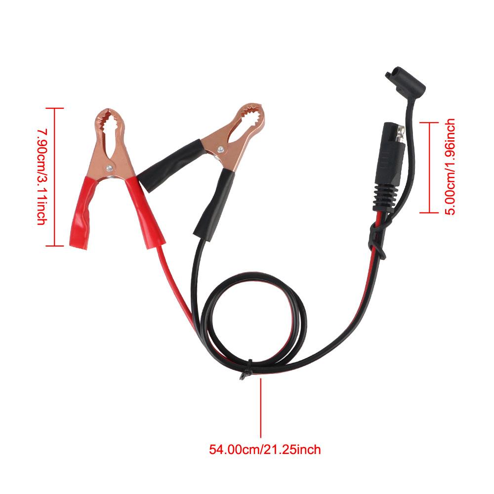Cable Alligator Clips SAE Quick Adapter To Alligator Clips 60CM Battery Quick Disconnect To SAE Quick Disconnect Plug 16AWG