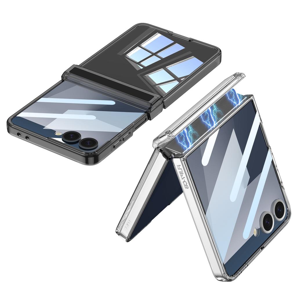 Samsung Zflip7 Mobile Phone Case Tpu Hard Shell Folding Screen Magnetic Suction Hinge