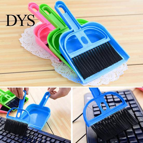 Dustpan Brush Mini Plastic Soft Portable Hand Cleaning Sweeper Keyboard Cleaner for Desk