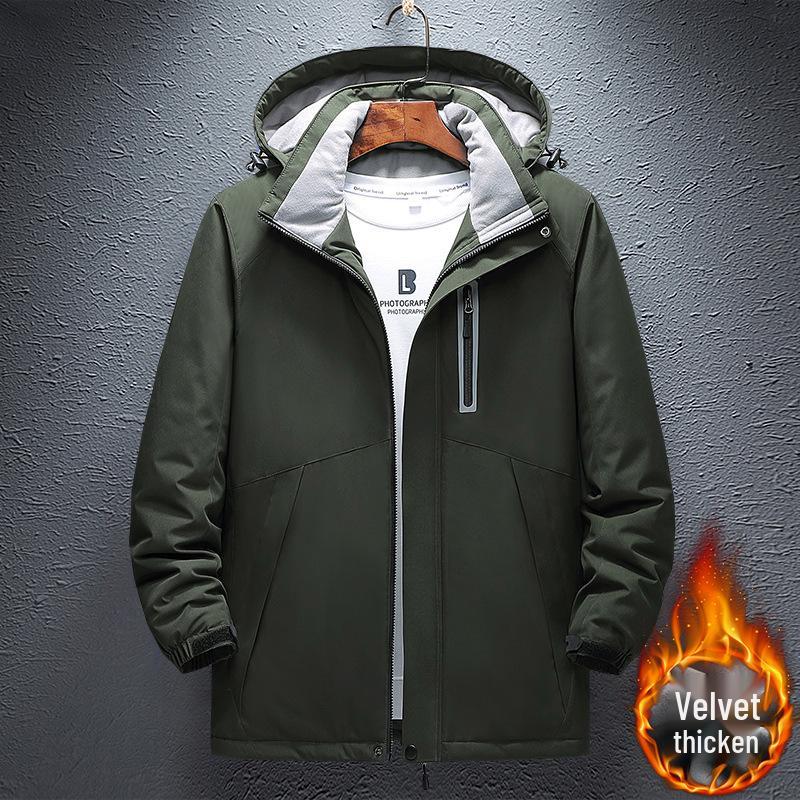 Heated Fleece-Lined Windbreaker for Men & Women - USB Charging, Warm Outdoor Mountaineering Jacket