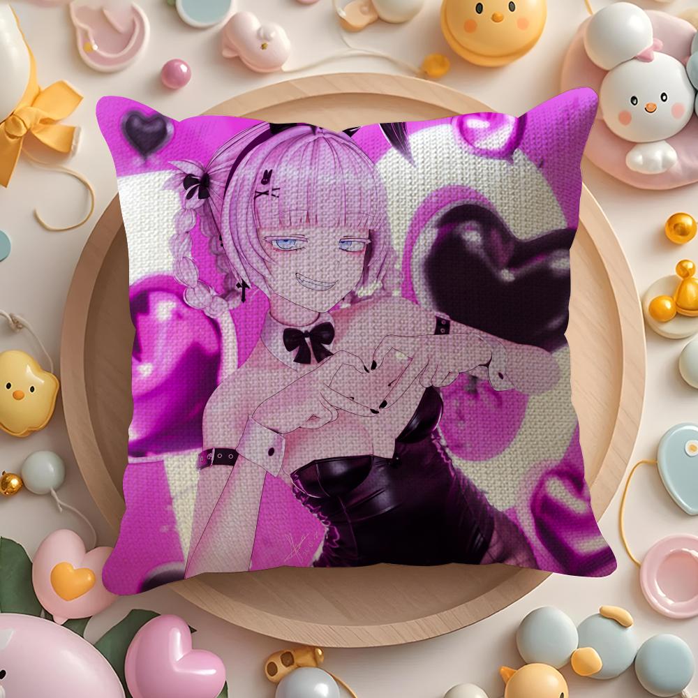 C-Call Of The Night Anime N-Nanazuna Nanakusa Pillow Case Sofa Living Room Bedroom Headboard Backrest Cushion Square Cushion