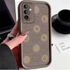 Beige Cat Fish Pattern Case for Samsung Galaxy S25 Ultra Plus S24 S23 S22 S21 S20 FE A73 A72 A71 A56 A55 A54 5G A52 A51 4G Cover
