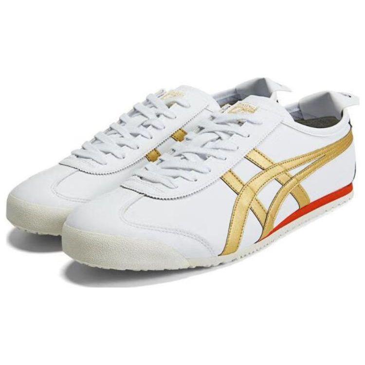 ONITSUKA TIGER Mexico 66 Comfortable Retro Slip Resistant Durable Low Top Lifestyle Sneakers Unisex Sneakers White Platinum 1183C080-101