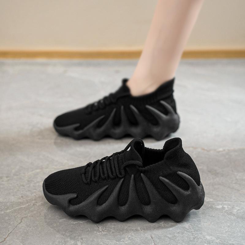 Summer women's shoes new fly-woven octopus coconut shoes women's Korean version versatile socks shoes sports and leisure dad trendy shoes
