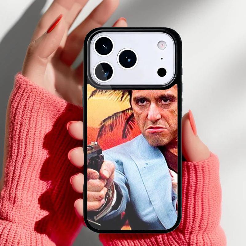Al Pacino Scarface Bumper Phone Case for iPhone 17 16 15 14 13 Pro Max Back Cover for 12 11 Pro Coque
