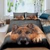 German Shepherd Printed Duvet Set Comfort Animal Digital Printed Four Seasons Bedding Set