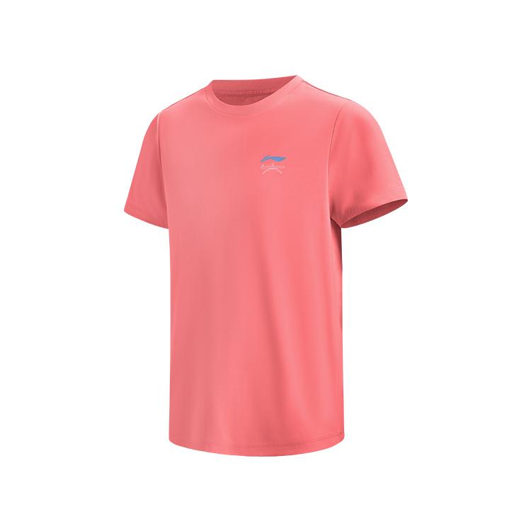 Li Ning Table Tennis Elite Series National Team Fashion Round Neck Quick Dry Breathable Lightweight Short Sleeve T-Shirt Unisex Tops AHSW063-3