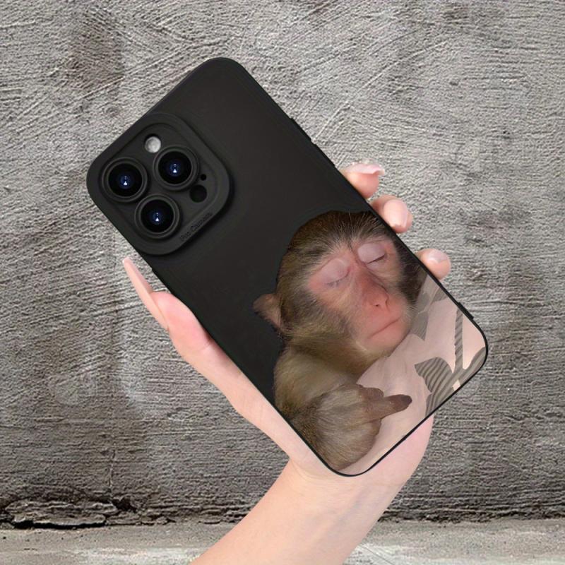 Cute monkey graphic phone case for iPhone 16 15 14 13 12 11 x XR Xs SE2 SE 8 7 plus pro Max mini silicone back cover