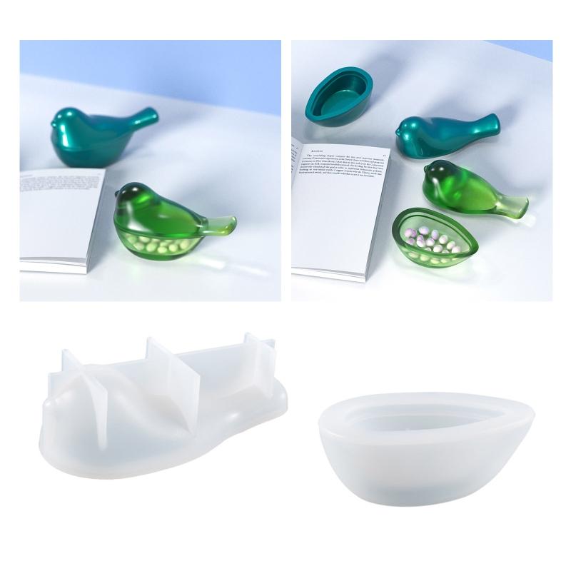 Storage Box Resin Molds,Silicone Jar Mold for Epoxy Casting,DIY Decoration Crafts Mold for Jewelry Trinket Container