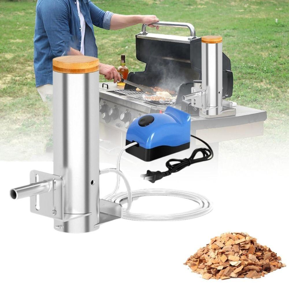 Adjustable Smoke Output Electric BBQ Cold Smoker Stainless Steel Grill Smoke Machine  Sausage