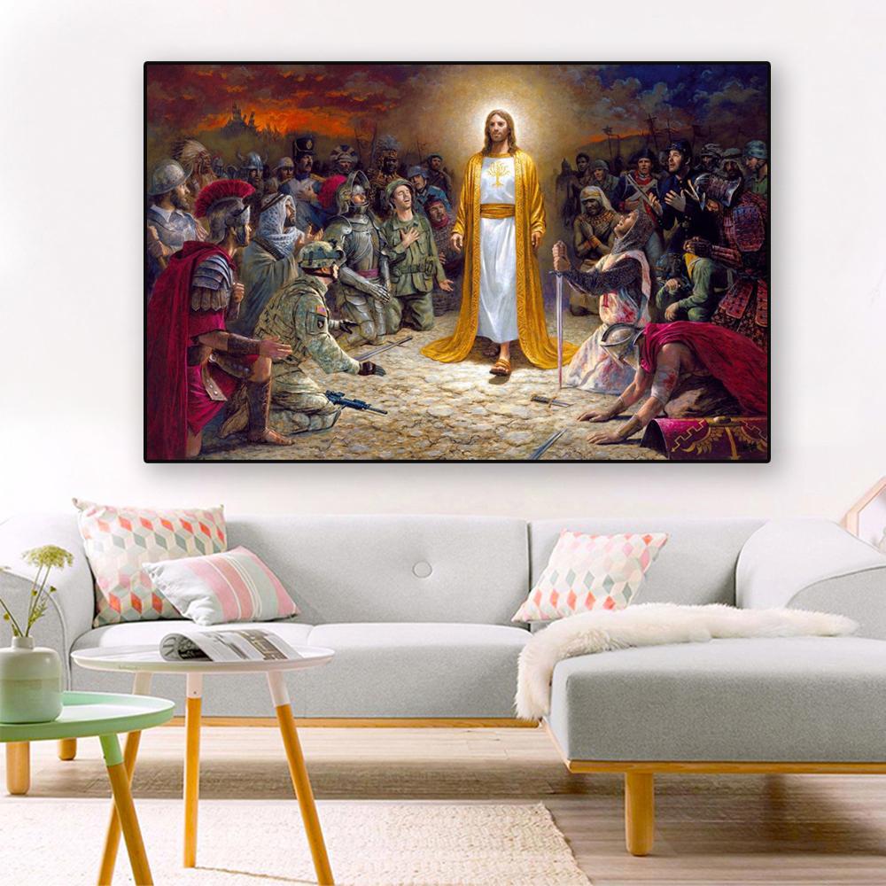 

Вінтажний плакат Ісус Картина на полотні Настінне мистецтво Домашній декор Ісус Настінне мистецтво Принти на полотні для домашньої галереї Настінне мистецтво Декор стін кімнати 70x100cm no frame