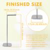 Freestanding Toilet Roll Holders Stainless Steel Toilet Paper Stand Rustproof Toilet Paper Issue Roll Holder Stand for Bathroom