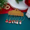 12/20 Pair Christmas Earring Set For Women Shiny Crystal Zircon Snowflake Elk Bowknot Elk Xmas Tree Earring New Year Gifts