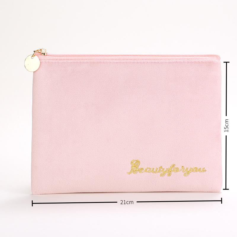 Velvet Makeup Bag Set: High-Capacity, Four-Piece Luxury Cosmetics Storage