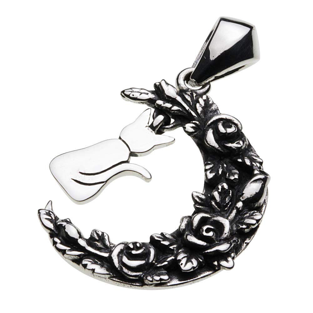 

Подвеска Crescent Moon Cat Rose Silver p0677 [Cenote] [925 Accessories]