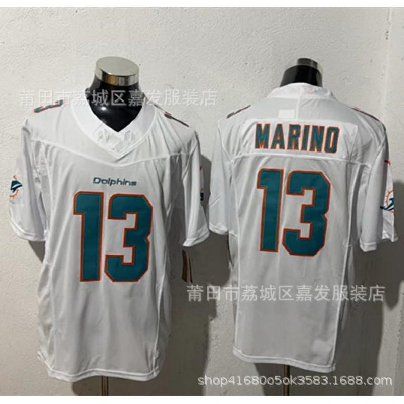 Miami Dolphins Retro NFL Football Jersey Jaylen Waddle 17 Legend 3rd Gen Cotton Mens Sports Fan Apparel