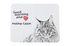 Maine Coon - Mouse Pad with Print, Personalized Cat Pad, Unique Gadget for an Office Worker from the Art-Dog Brand