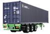 Aoshima Bunka Kyozai Heavy Freight Series 9 Maritime Container Trailer Type Plastic Model Kit Co., Ltd. 1/32 No. 40-Feet Three-Axle