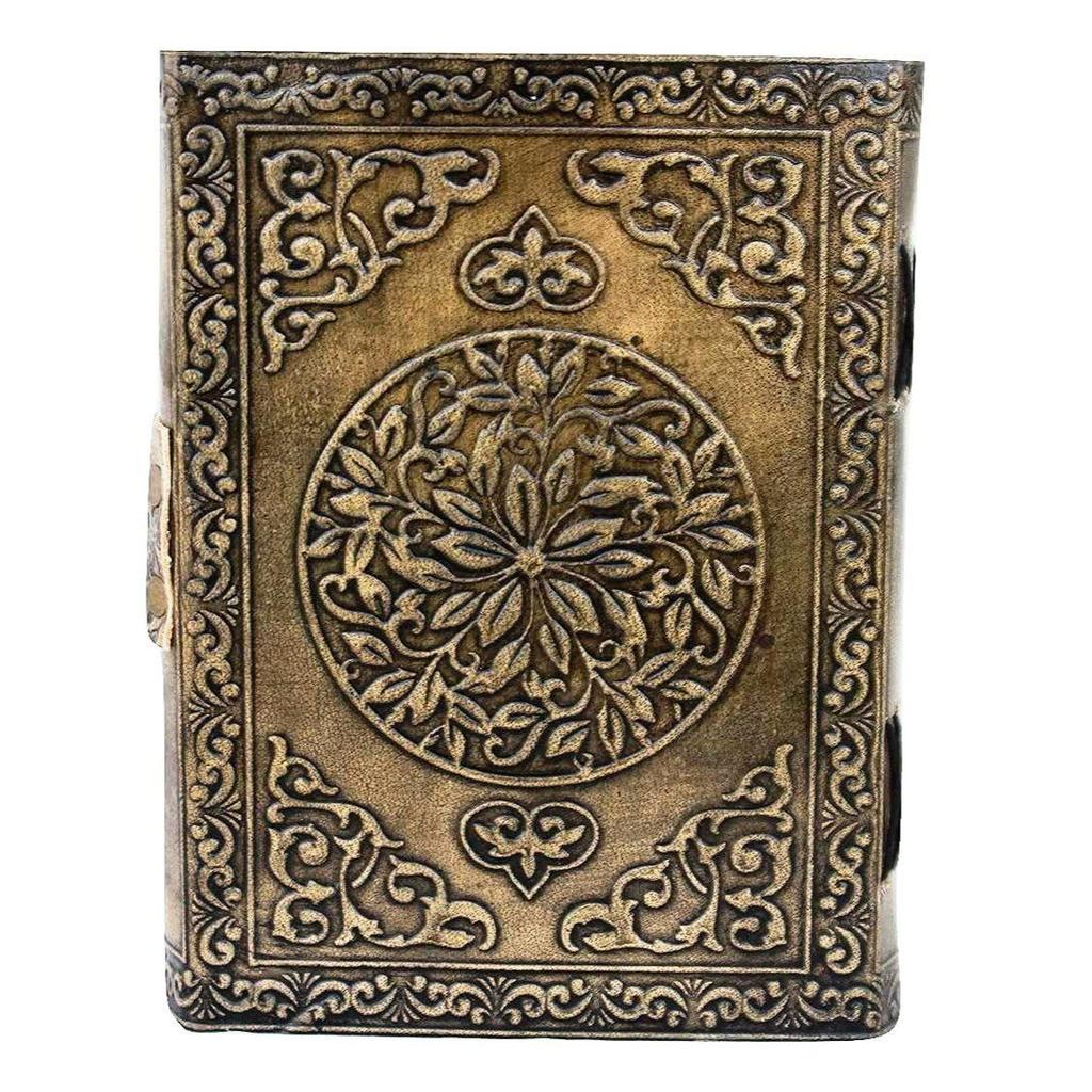 Handgefertigtes Stilvolles Lederjournal Tripal Moon Vintage Decle Papierjournal/Bürotagebuch/für Ihn/Schultagebuch/Vatertag