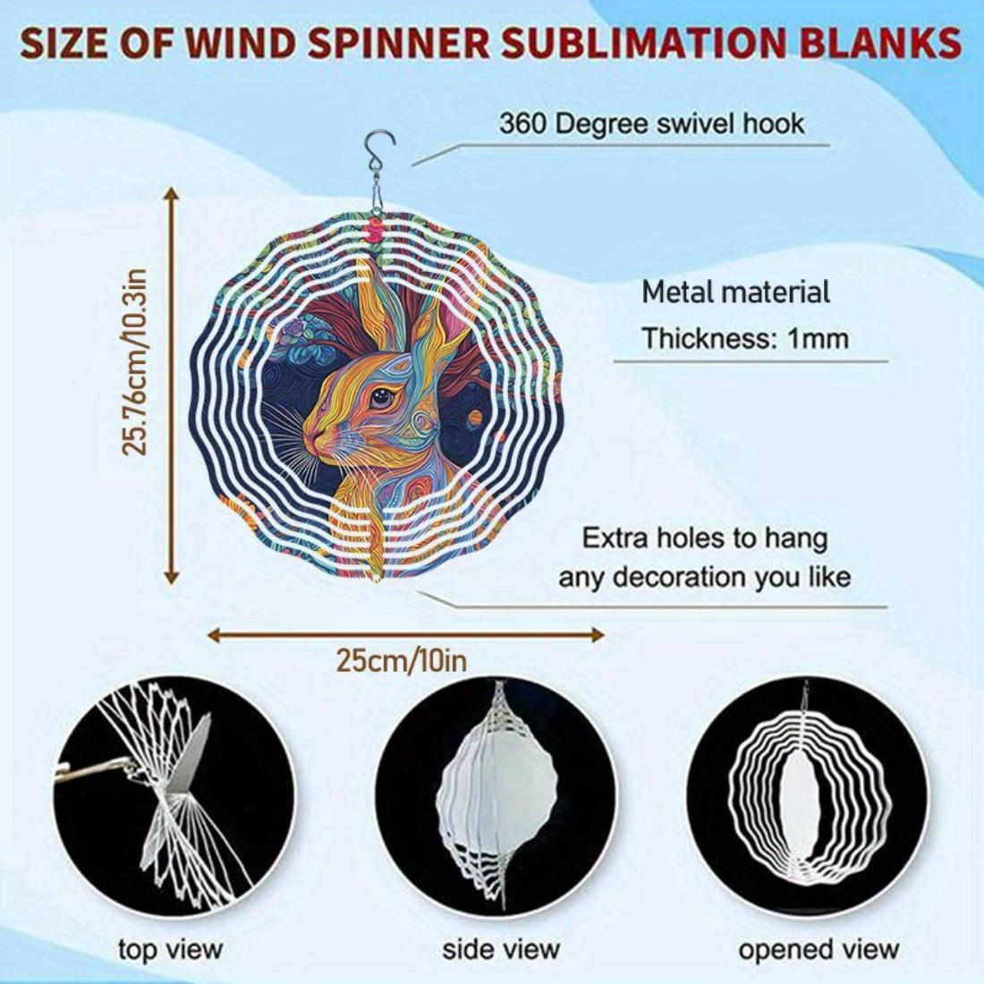 

Металлический вращающийся на 360 градусов колокольчик с красочным дизайном кролика, декор для сада на открытом воздухе для Дня благодарения, Рождества, Хэллоуина, домашний декор, подарок