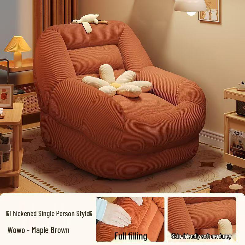 Versatile Lounge Chair: Recline, Sleep, and Relax. Ideal for Balcony, Bedroom, or Living Room.
