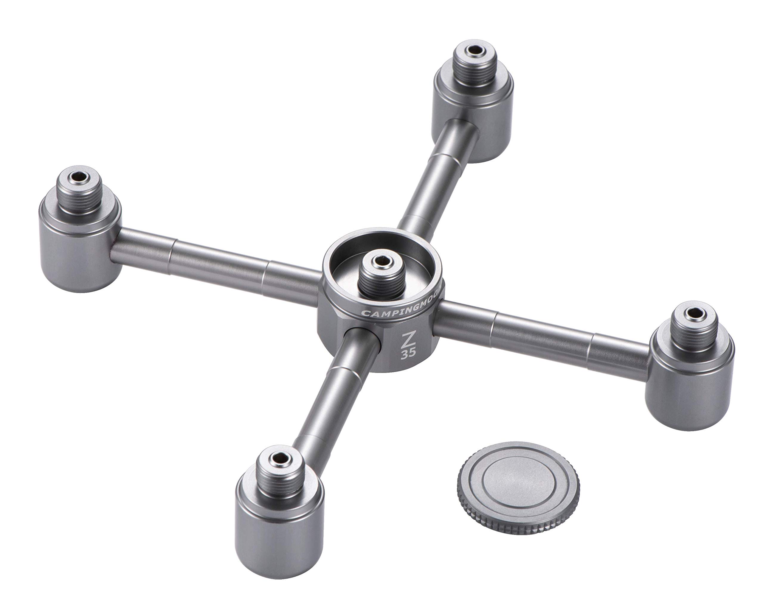 

CAMPING MOON OD Can Gas 5-Way Adapter, Gas Candle, Gas Lantern, Separation Adapter, Screw-in Type, Gas Station Chandelier, Z35