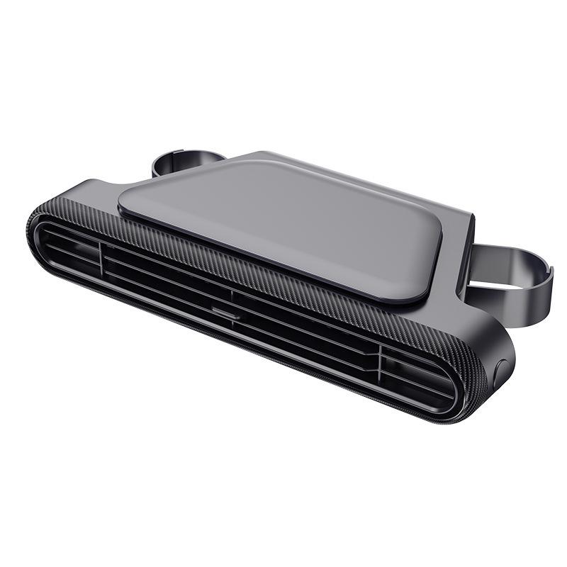 

USB Dual-Turbine Silent Car Air Freshener & Seat Fan Black Car Fan - Plug-in Version