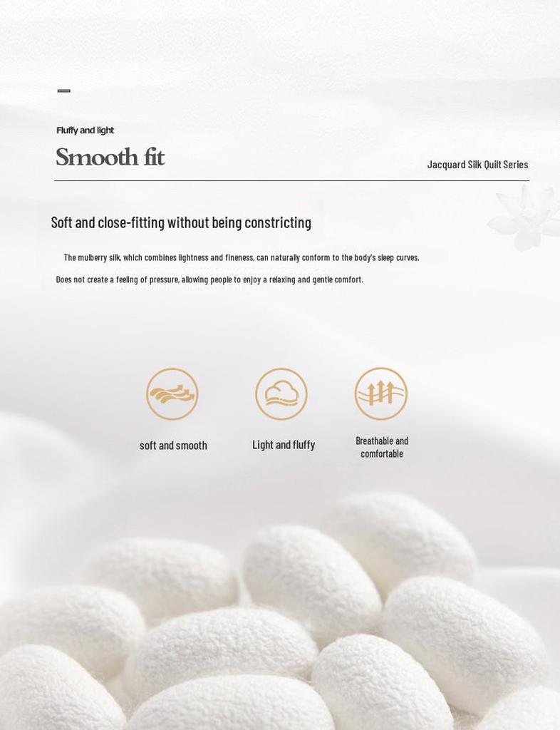 Luxury Gongsatin Jacquard Silk Quilts: Mulberry Silk Core, Seasonal Comfort, Handmade Floral Design