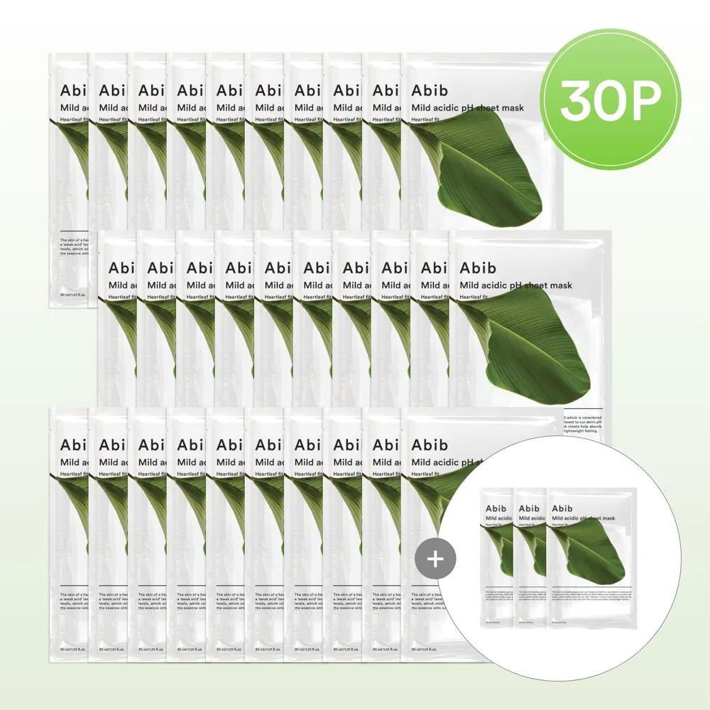 

[Large Size Special] Mildly Acidic Sheet Mask Fit 30 Sheets + Free Gift of 3 Houttuynia Cordata Fit Sheets Resurrection Plant Fit