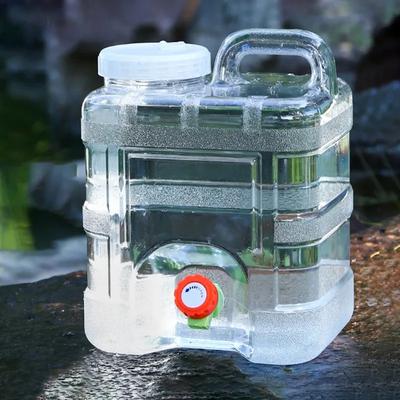 10L Outdoor Wassereimer Campingeimer Wasserspeicher mit Hahn Kein Auslaufen Große Kapazität für Camping Kochen Wandern