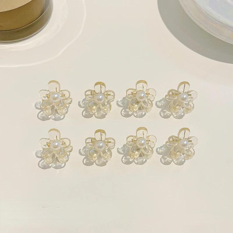

New 10pcs Mini Floral Hair Claw Kawaii Hair Clip Claw Clamp Braid Clips Headwear Girls Women Hair Accessories