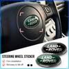 1 Peça Tampa Central do Volante do Carro em ABS Emblema Adesivo Para Land Rover Freelander 2 L2 L319 L462 LF Range Sport Evoque L322 Discovery 2 3 4 5