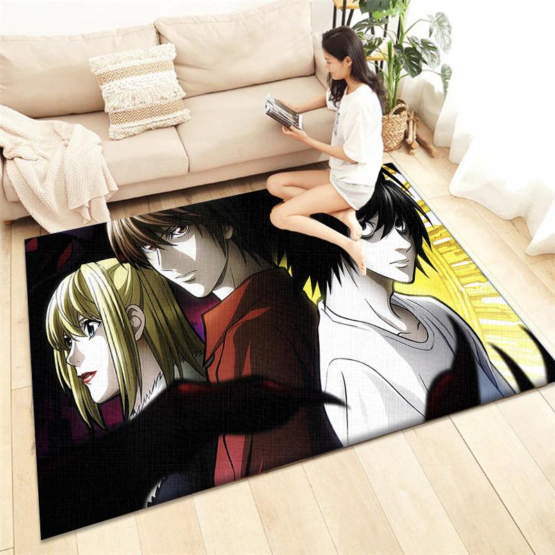 Death Note HD Printed Carpet Living Room Home Decor Sofa Table Rug Anti Slip Chair Cushion Lounge Mat Picnic Camping  Ar