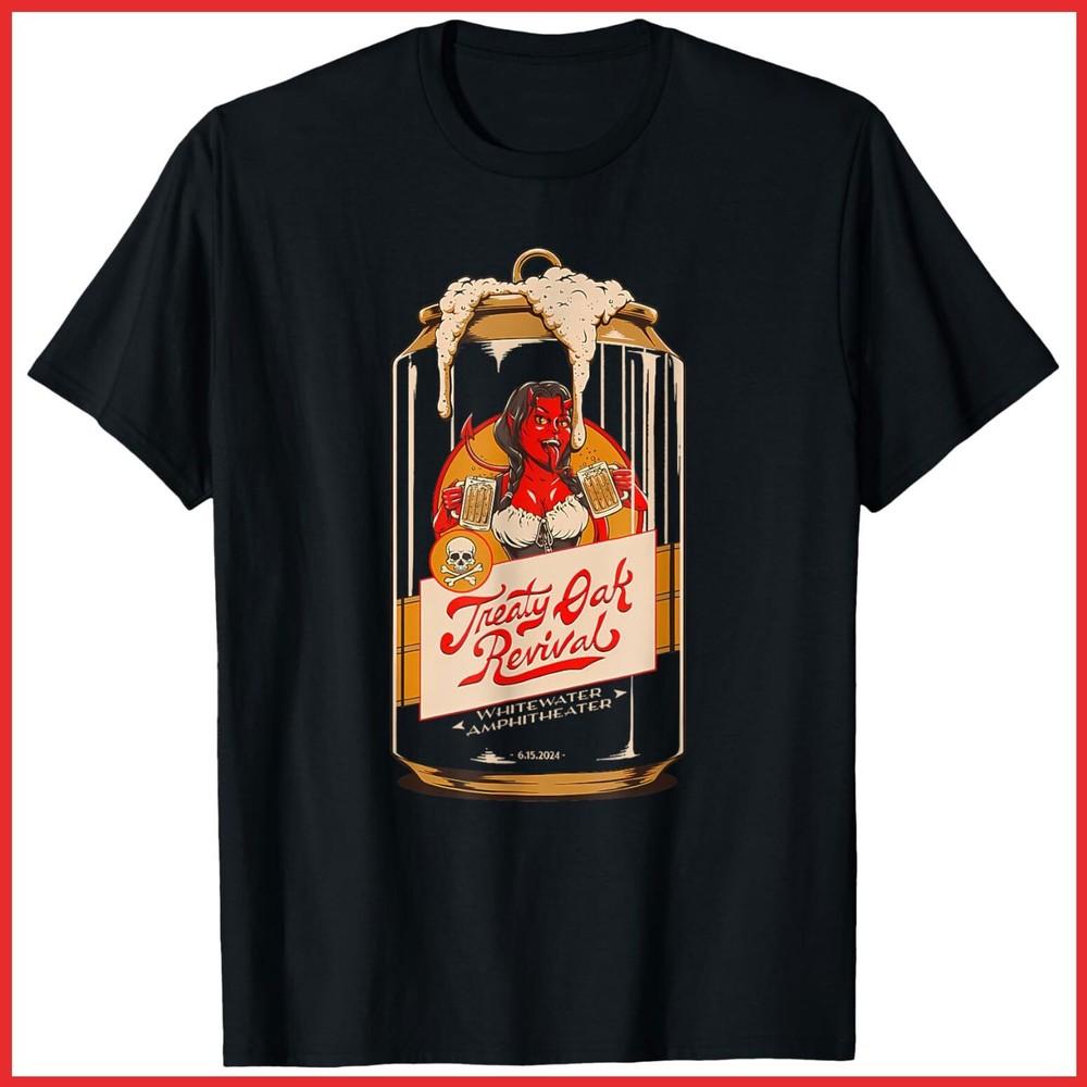Treaty Oak Revival Black Cotton T-Shirt Unisex T-Shirt L