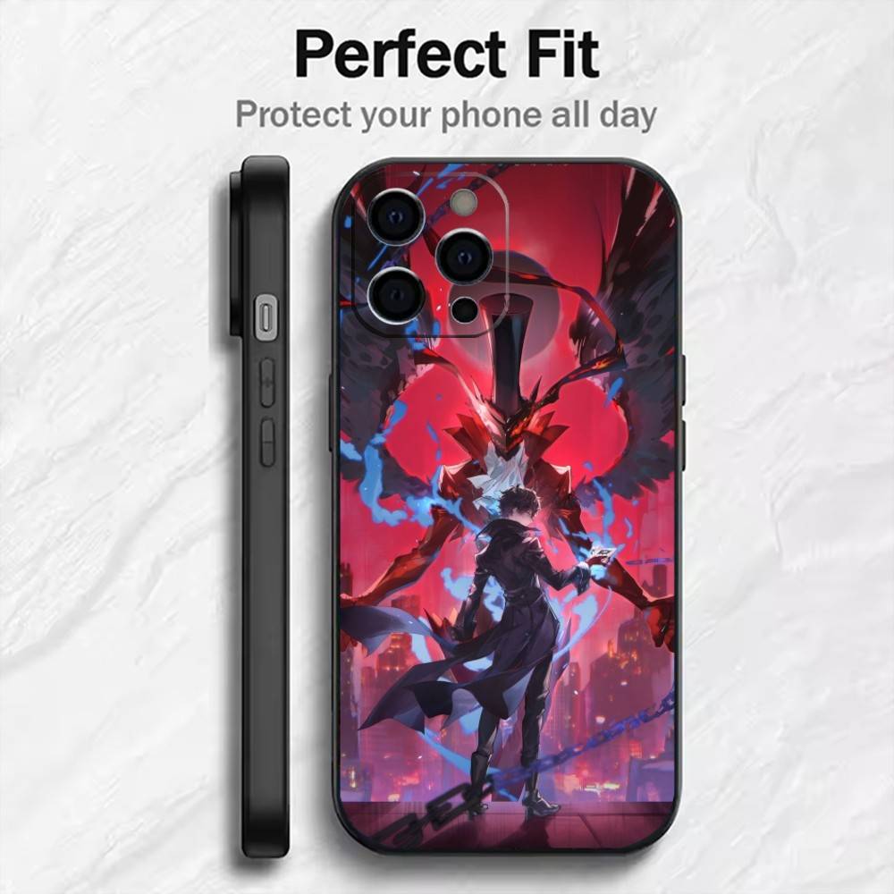 P5R-Anime R-Ren A-Amamiya J-JOKER Phone Case For iPhone17,16,15,14,13,12 Plus,Max Soft Silicone Black Cover iPhone14Plus