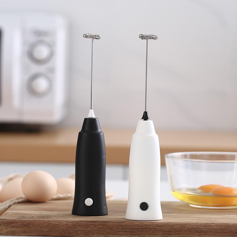 Portable Stainless Steel Electric Milk Frother and Egg Beater