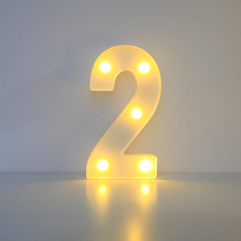 Romantic Letter & Number Lamp - Birthday Proposal Surprise Scene Decoration