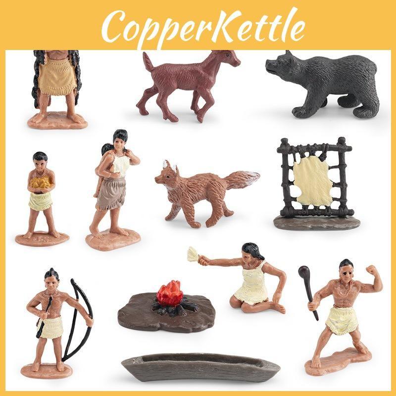 Indians American Model Plastic Toy For Kids Learning Display Gift Decoration
