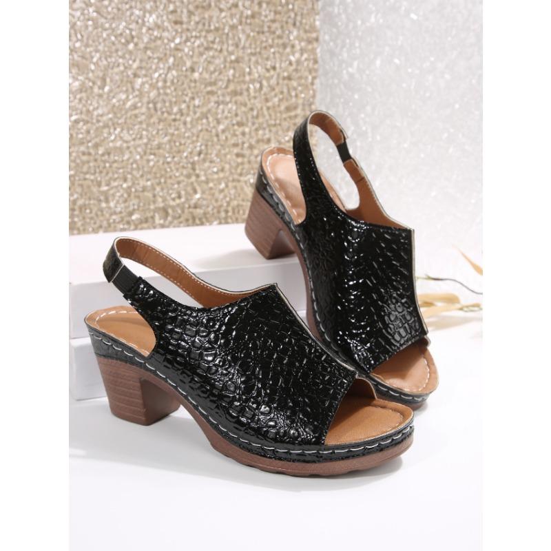 New Large-sized Thick-soled Fish-mouth Women's Shoes and Slippers